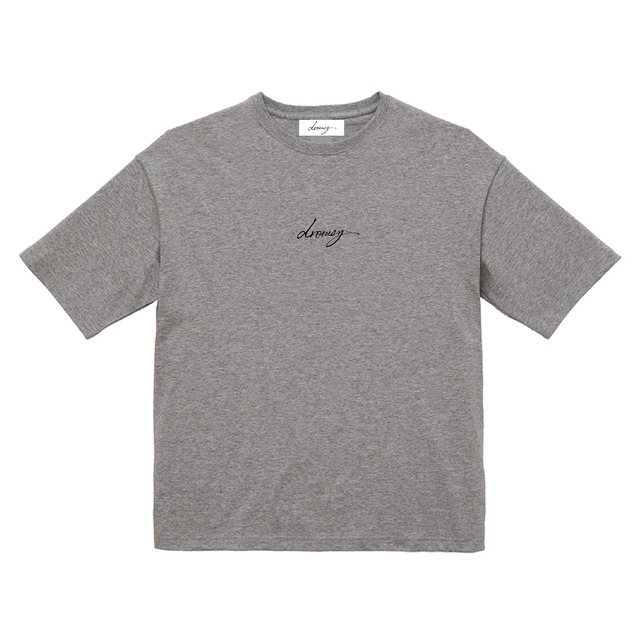 drowsy..EMBROIDERY FRONT LOGO TEE / 23SS / GR