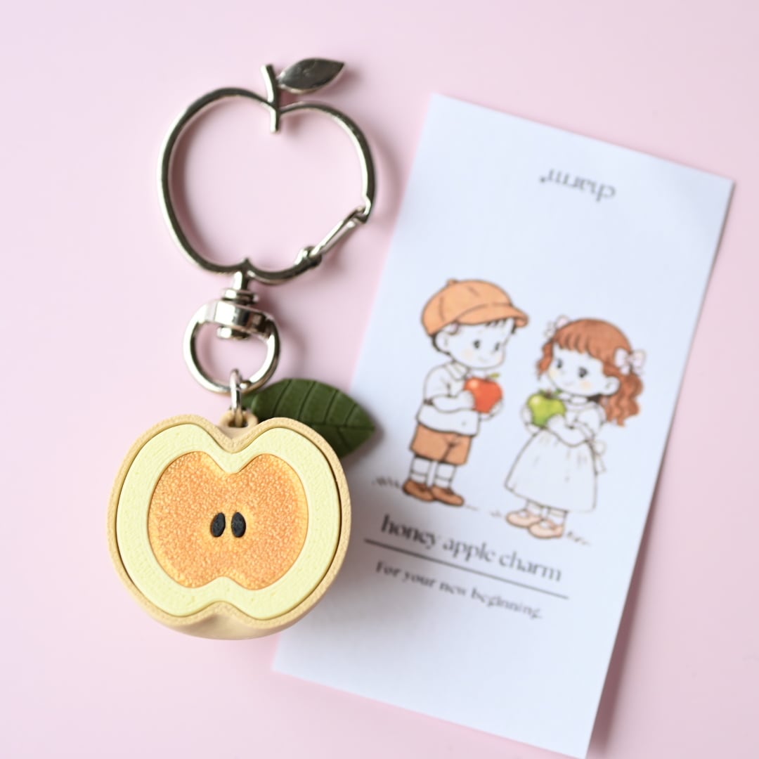 オリジナル商品【黄りんご×シルバー】蜜りんごチャーム | ponpon*