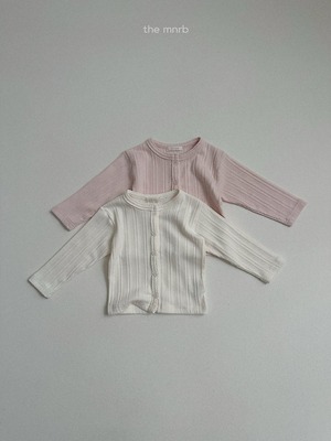 【予約】Eyelet Cardiganl / minirobe