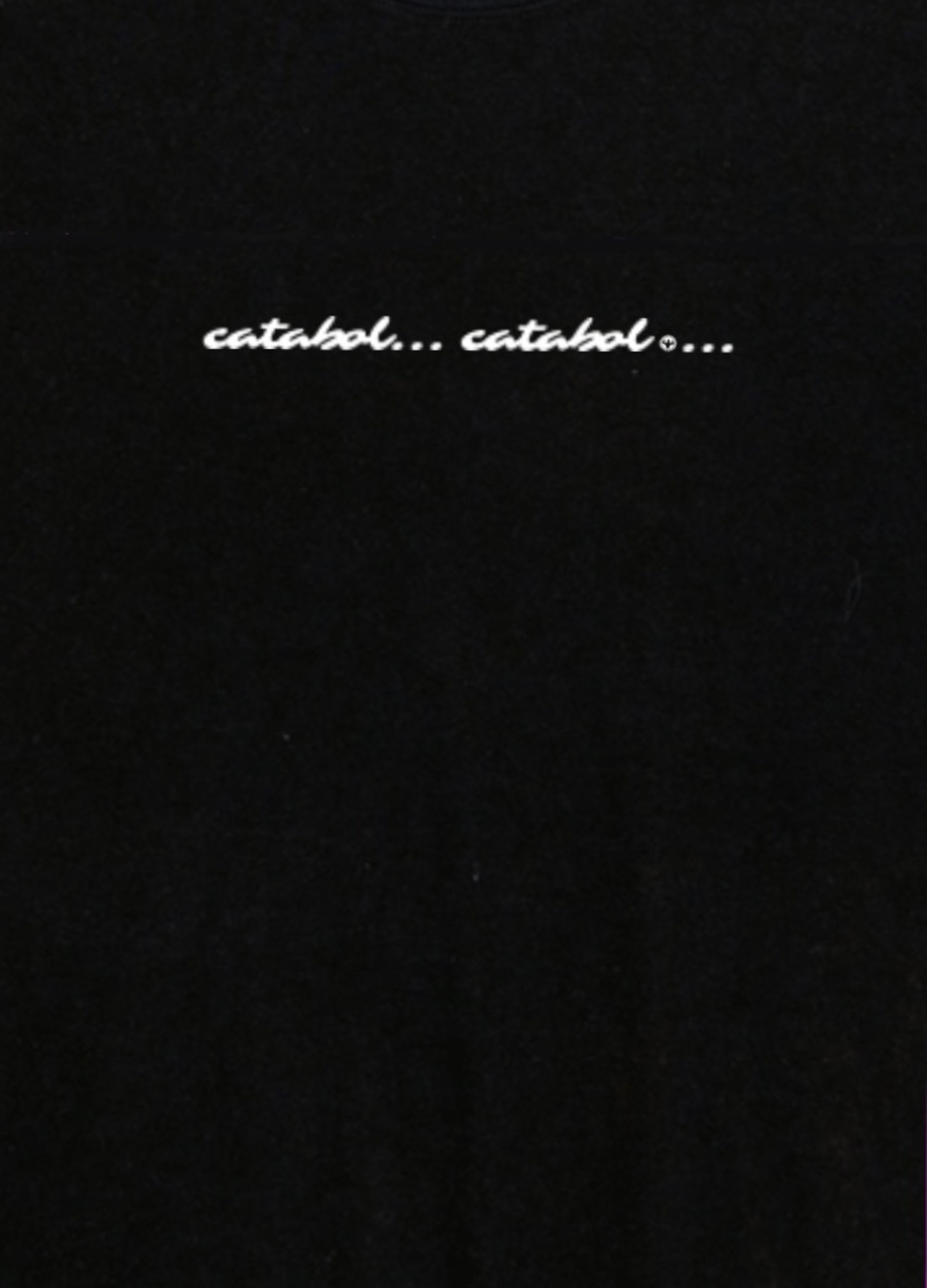 ビッグシルエット 長袖Tシャツ "カタボル"【ブラック】《S-XL》