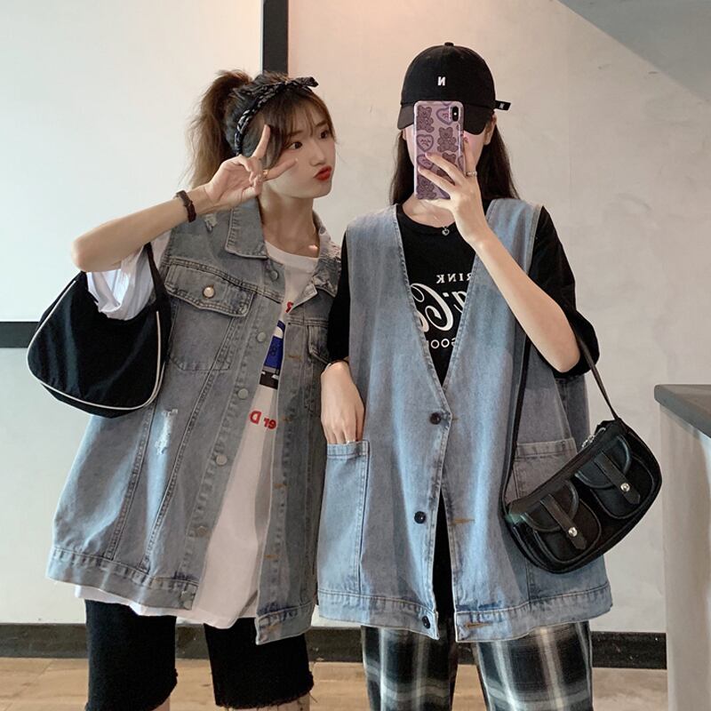 ルーズスタンダードレディーススプリングスタイルノースリーブ レトロ 春物 スーパーモール28100192822