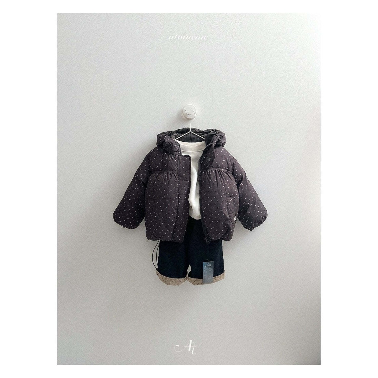 【取寄】atomeme ノーフェードロールアップデニムパンツ|冬服|韓国子供服