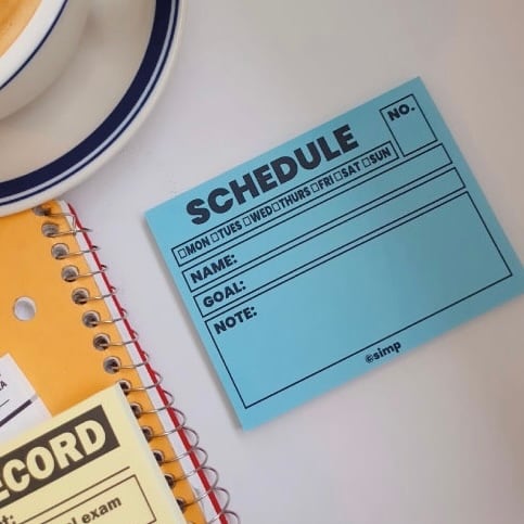simp】メモ帳 LIFE PATTERN（SCHEDULE , SCORE RECORD , NOTES
