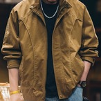 Stand Collar Casual Jacket Full Zip Long Sleeve ◇2color H0212