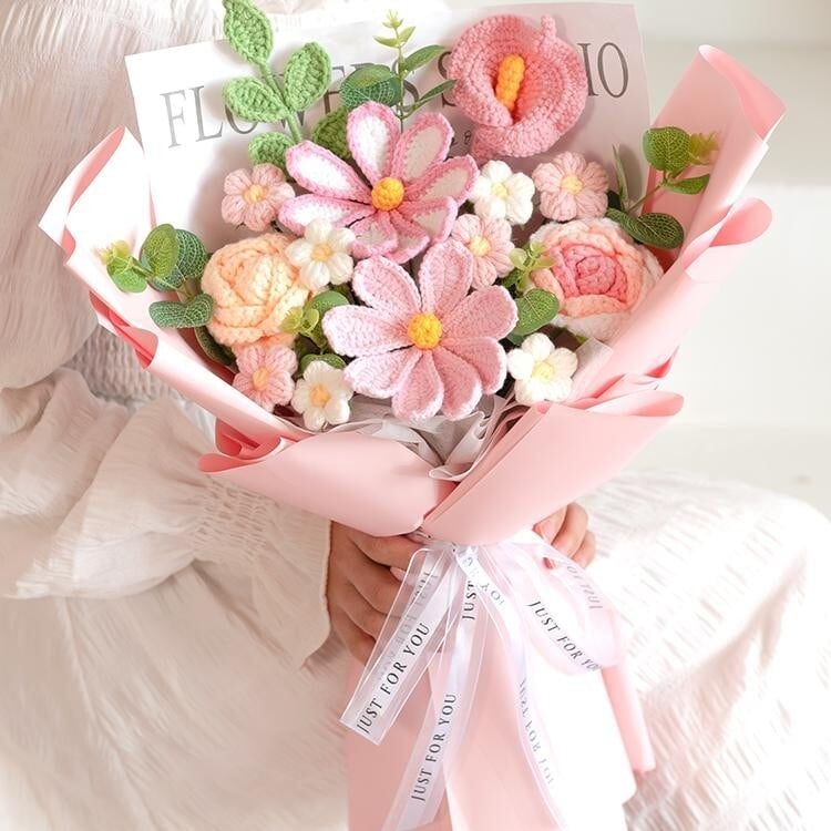 【専用】ハンドメイド　ブーケ 大きなお花の毛糸ブーケ｜ハンドメイドブーケ | Bloom Knot