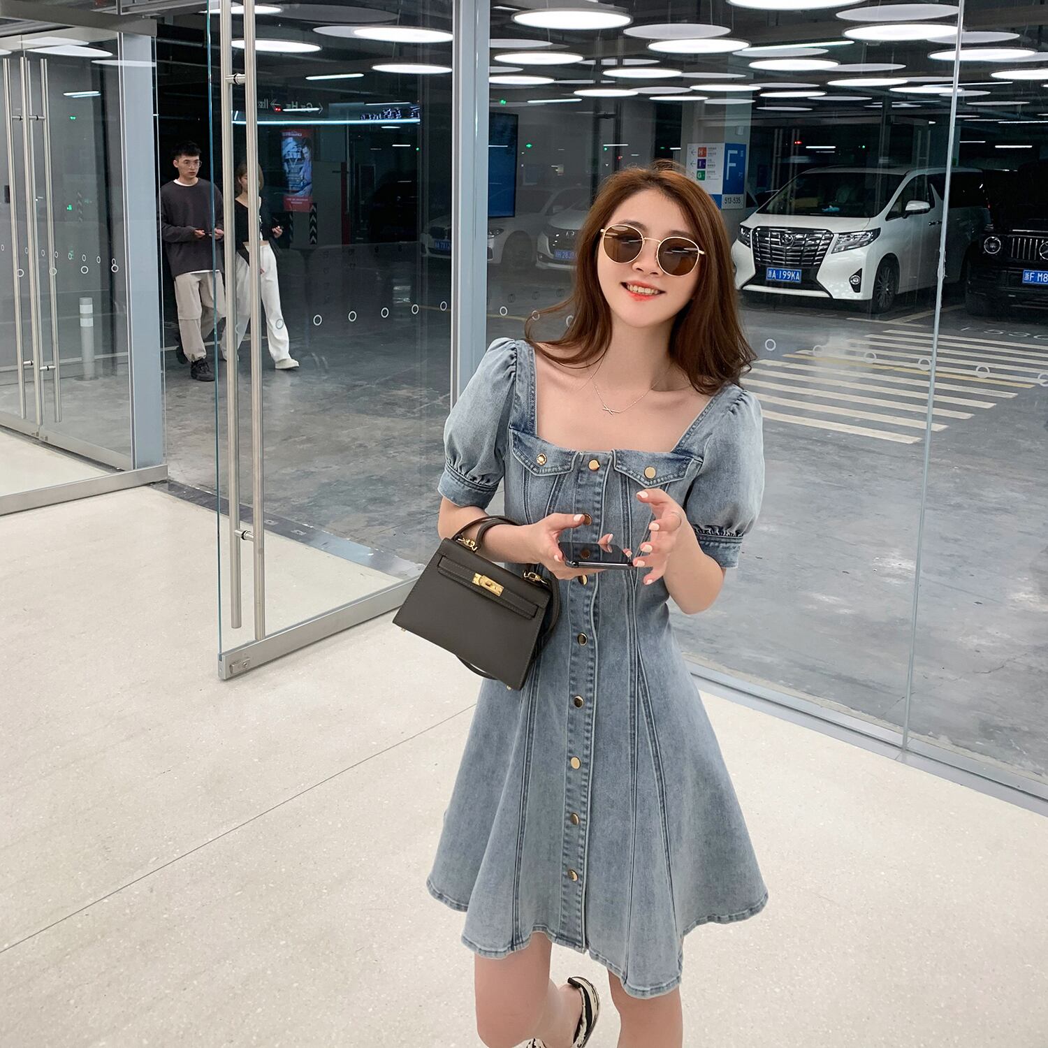 スリーブドレス サマースタイル薄手プリーツスカート 大人ガーリー スウィート キュート カジュアル 夏物 6Du_Shop_Women89540482530