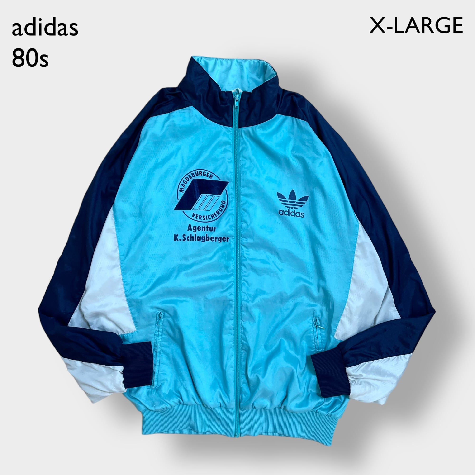 adidas】80s ブルゾン ジャンパー ナイロンジャケット トラック ...