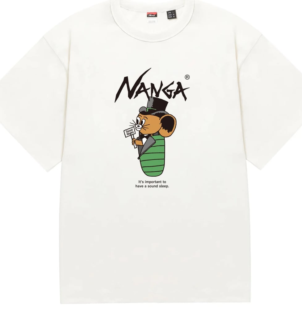 NANGA×JERRY UKAI ECO HYBRID SLEEPING JERRY MARQUEZ TEE / ナンガ
