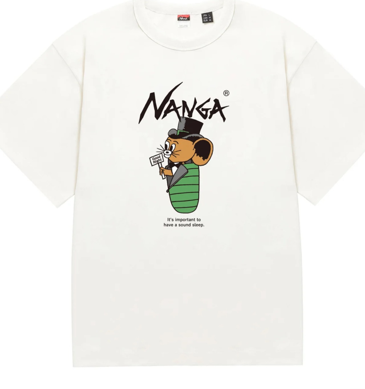 NANGA×JERRY UKAI ECO HYBRID SLEEPING JERRY MARQUEZ TEE / ナンガ×ジェリーウカイ エコハイブリッド スリーピングバッグ ジェリーマルケスティー