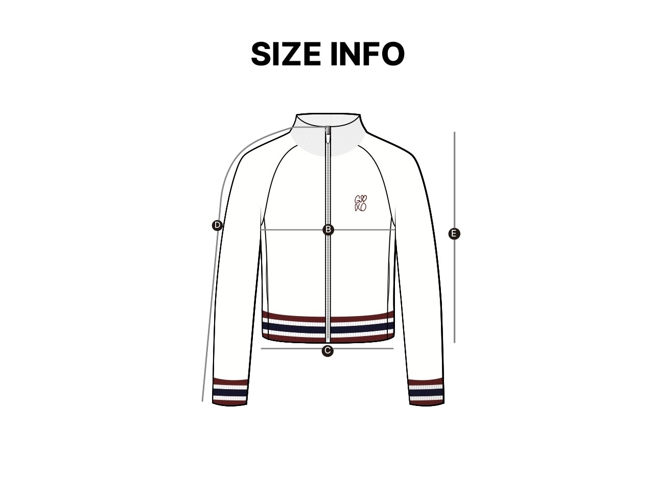 GOXO ゴーエックスオー クラシックロゴ ウール ニットジップアップ ホワイト