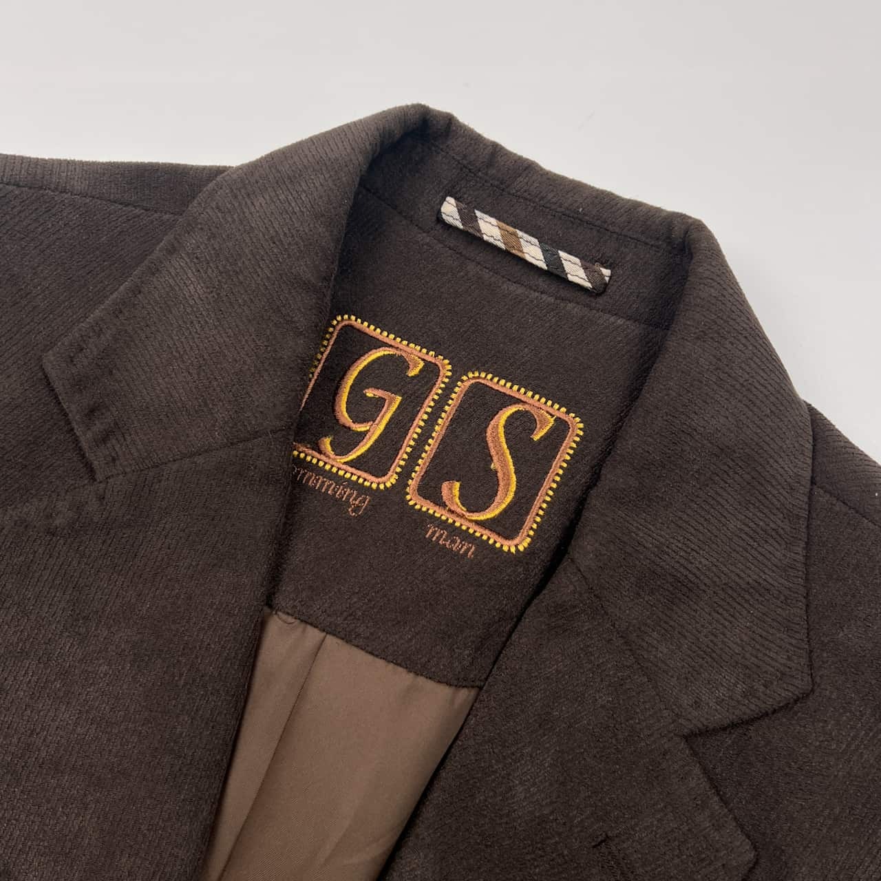 G-STAGE ジーステージ ピケ 2B テーラードジャケット M/ブラウン メンズ