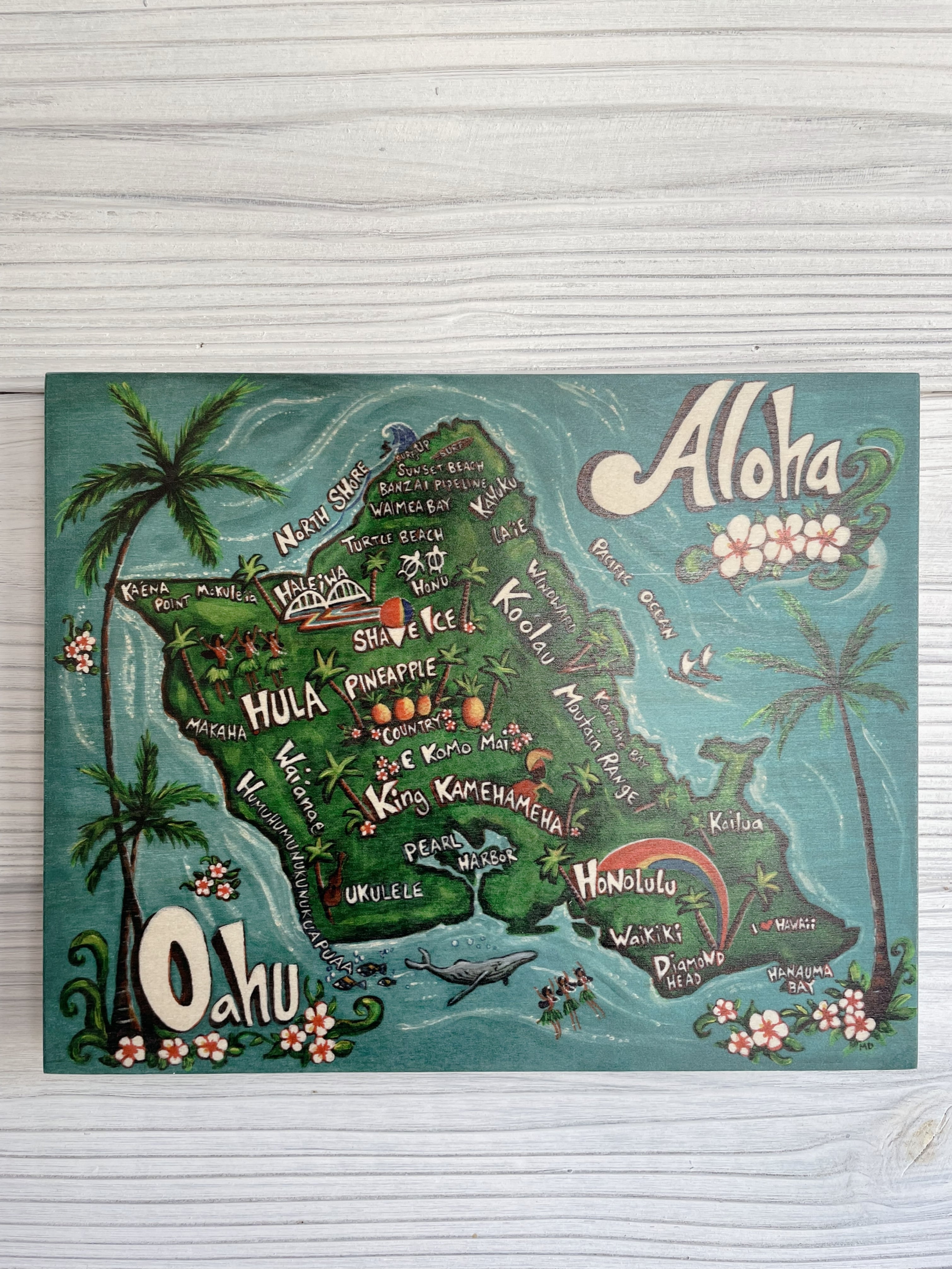 ハワイ 看板 Mサイズ / ARTOPIA オアフ島 | MAHALOKOBO ハワイアン雑貨