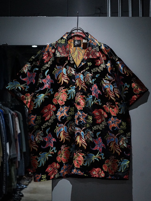 【add (C) vintage】Beautiful Flower Pattern Vintage Loose S/S Shirt