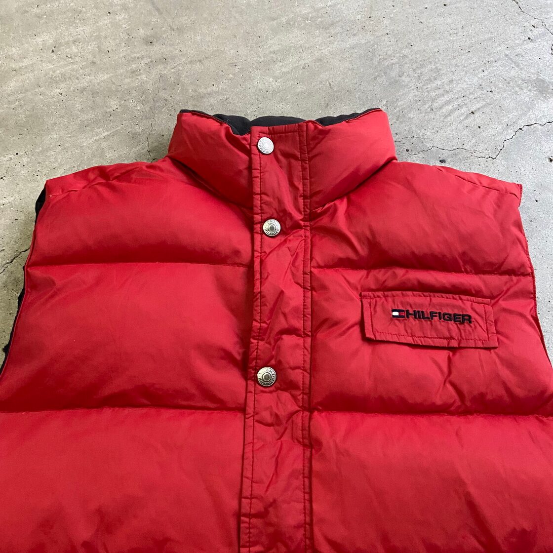 00年代 TOMMY HILFIGER トミーヒルフィガー ダウンベスト アウトドア 