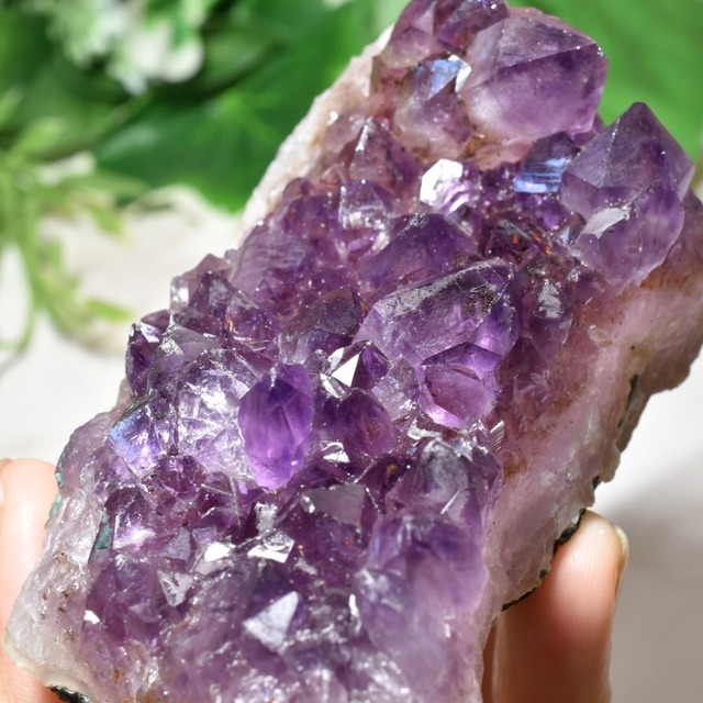 虹入りアメシスト クラスター ブラジル産 AMG02