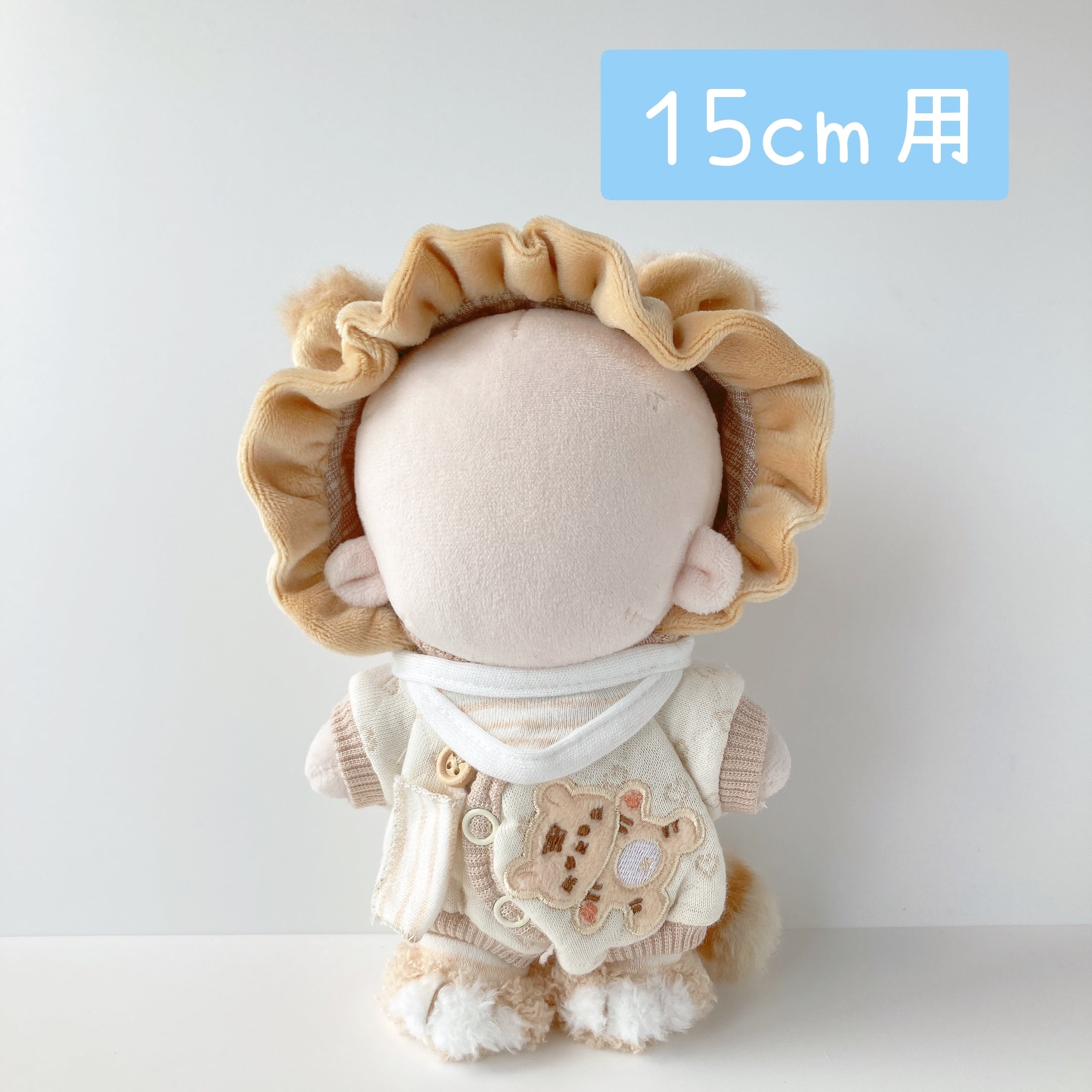 ぬい服 くまみみカチューシャ 10cm パウダーピンク