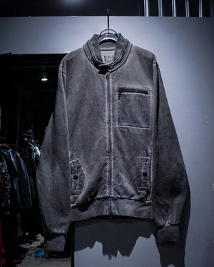 【add (C) vintage】Beautiful Fade Vintage Single Riders Type Sweat Jacket