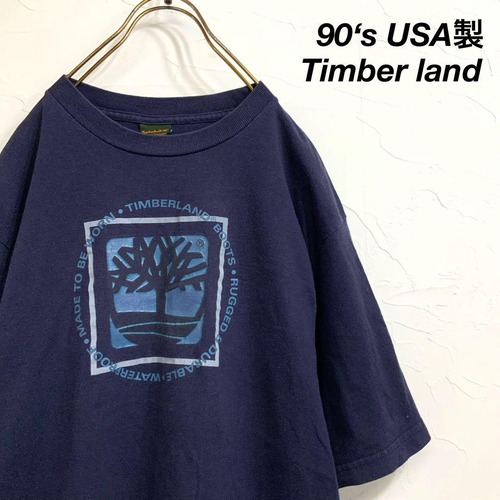 90s USA製 Timber land ティンバーランド ビッグロゴ tシャツ