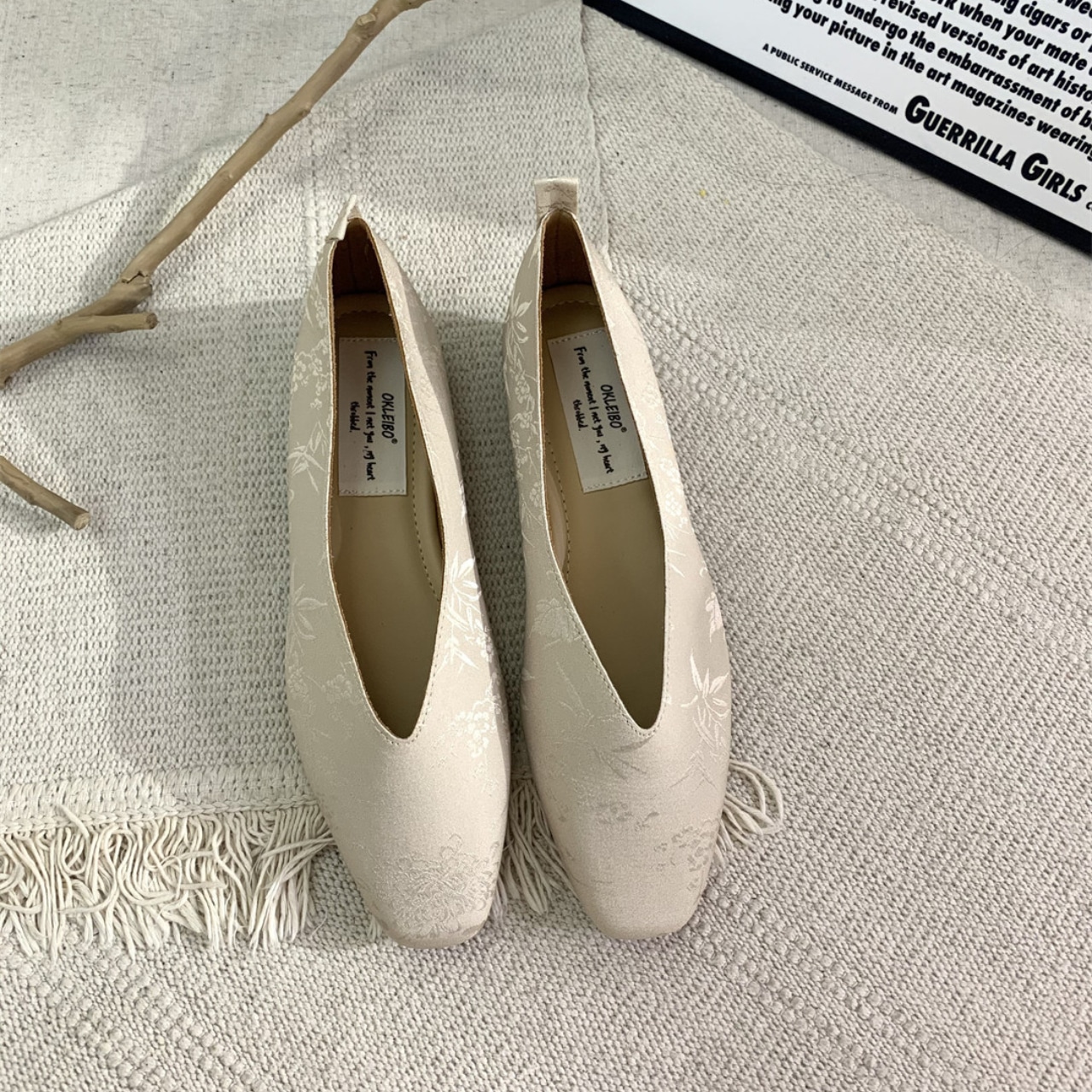 Pointed Toe Low Heel Flat Pumps【5color】 T4318