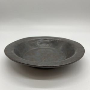 『鈴木智子(いにま陶房)』ﾘﾑﾌﾟﾚｰﾄB　墨黒化粧　2110900158669B