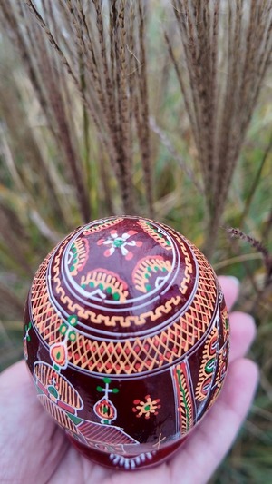 プィサンカ＋スタンド 9cm（イースターエッグ）コロミヤ博物館モデル