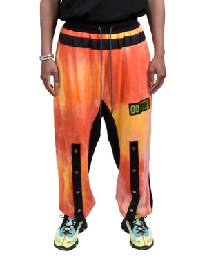 TCR ESSENTIAL TECH TIE DYE JOGGER  - ORANGE/BLACK