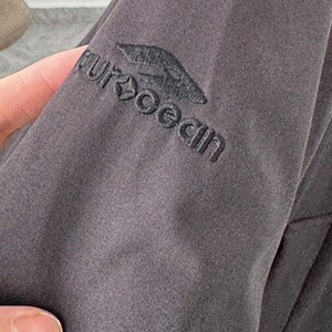 チャコールグレービッグキルトジャケットコート　1053