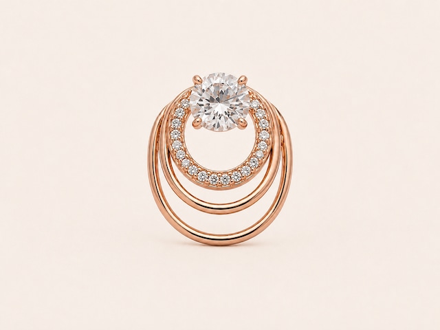 pink gold-Plated Ring