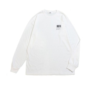 STUDIO BLANCHE / BARCORD PRINT LONG SLEEVE Tシャツ