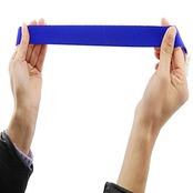 止血 バンド 駆血帯 ワンタッチ マジックテープ 式 ブルー 軽量 着脱簡単 (ブルー)