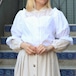 EU VINTAGE LANDHAUS FRILL DESIGN TYROLEAN BLOUSE/ヨーロッパ古着フリルデザインフリルデザインチロリアンブラウス