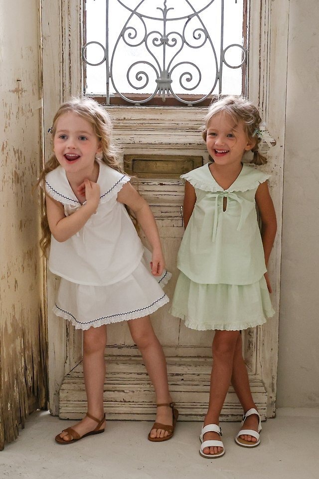 【取寄】flo｜sandy blouse｜サンディブラウス｜90-140｜kids&jr｜26 summer