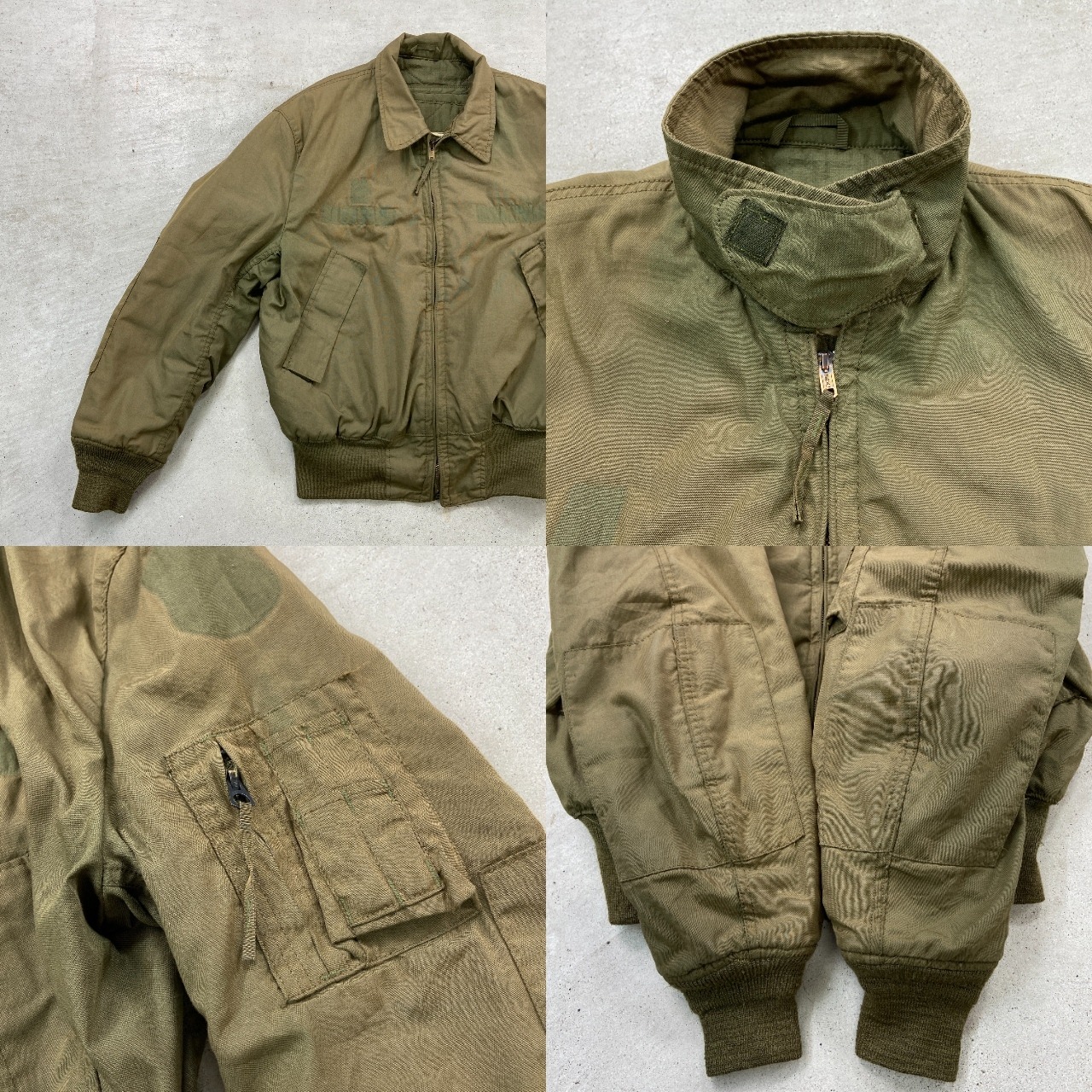 80s US ARMY タンカースジャケットフライトジャケット