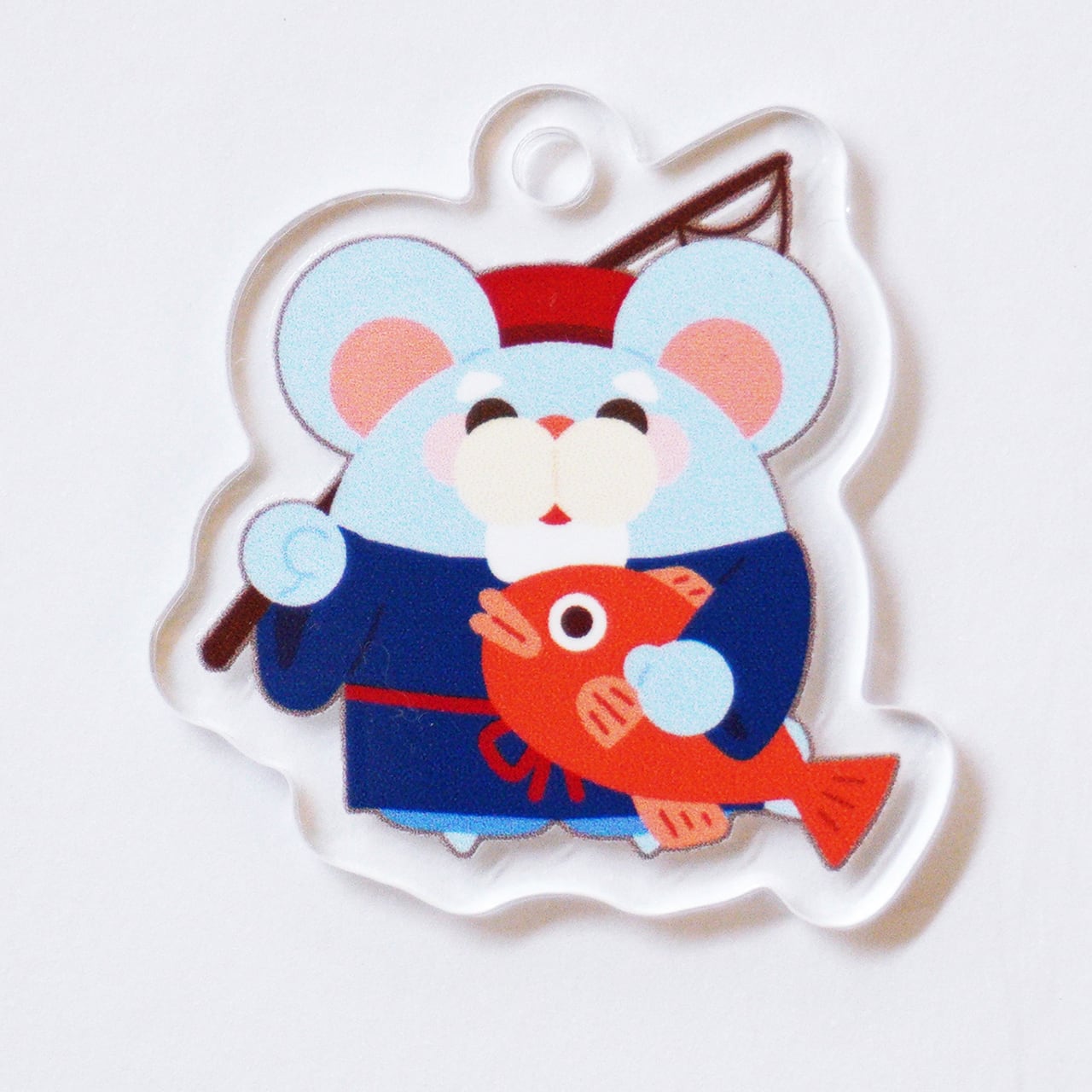 アクリルキーホルダー】開運☆干支七福神・子年・まんまるネズミ