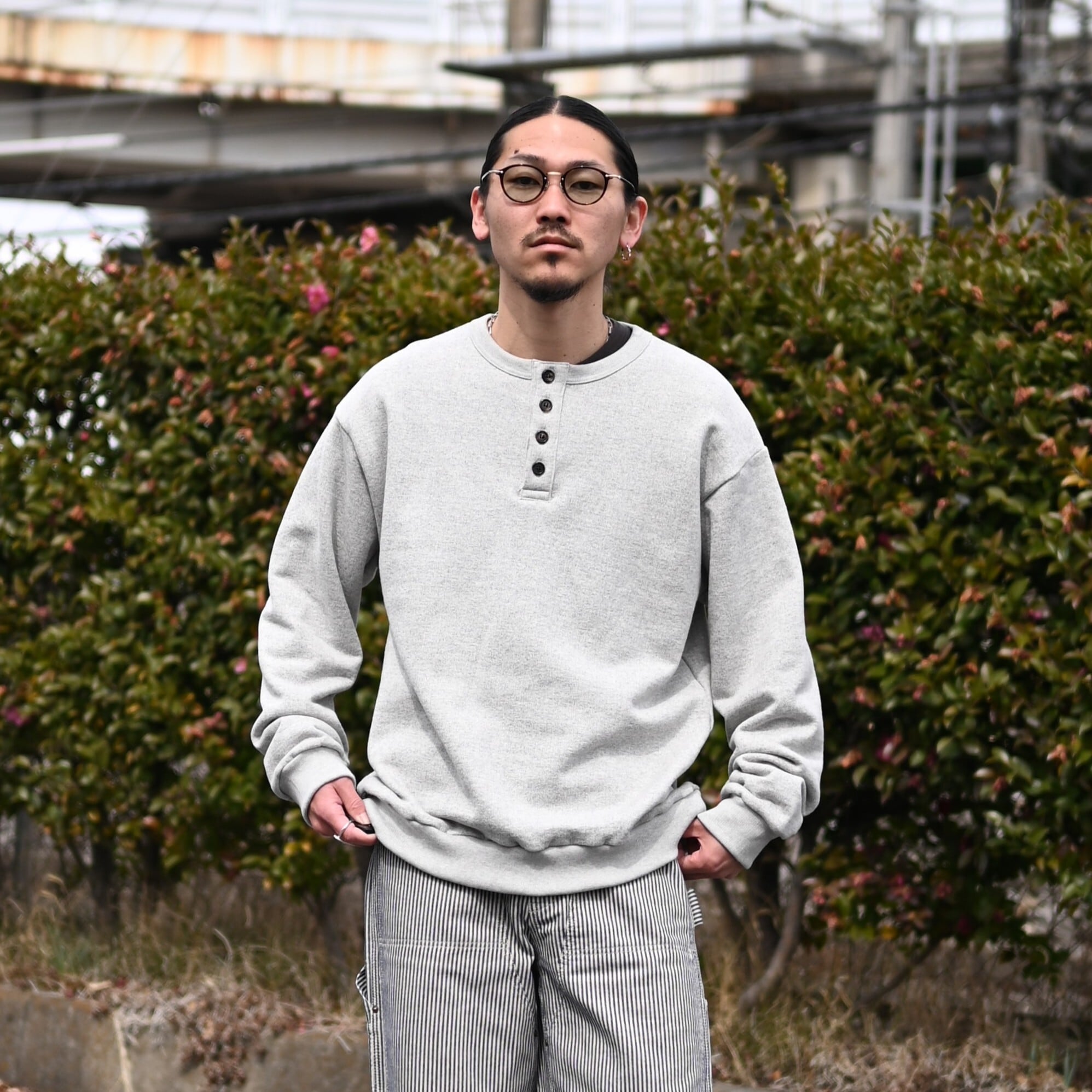 INTERIM / HENRY LOOP WHEEL SWEAT SHIRT | GANKO