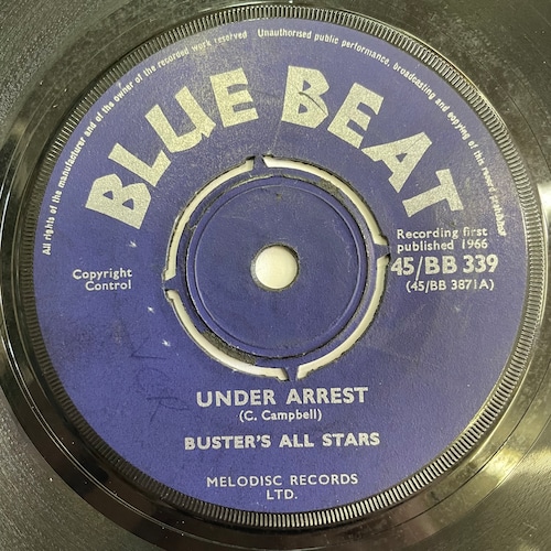 BUSTER‘S ALL STARS - UNDER ARREST /SAY BOSS MAN