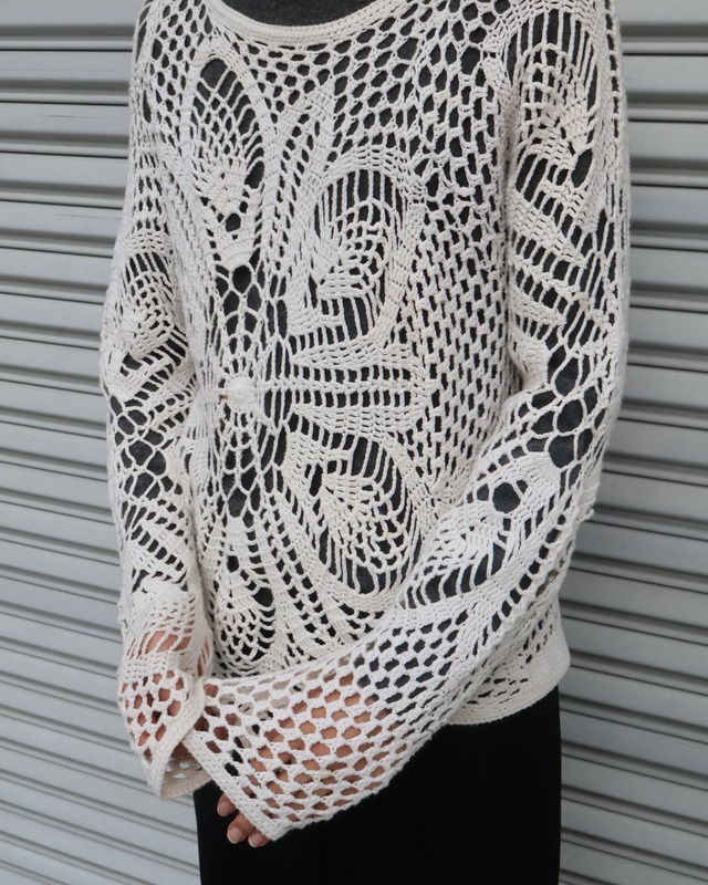 crochet knit top