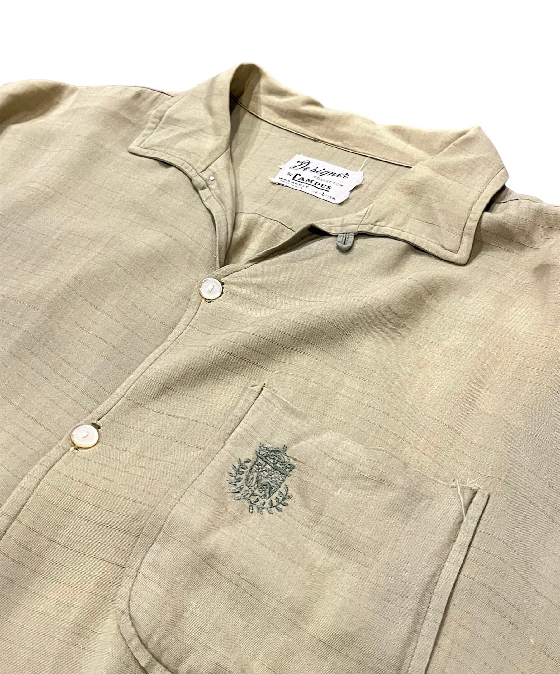 60s Designer Collection by CAMPUS Rayon S/S Shirt Made in U.S.A. 