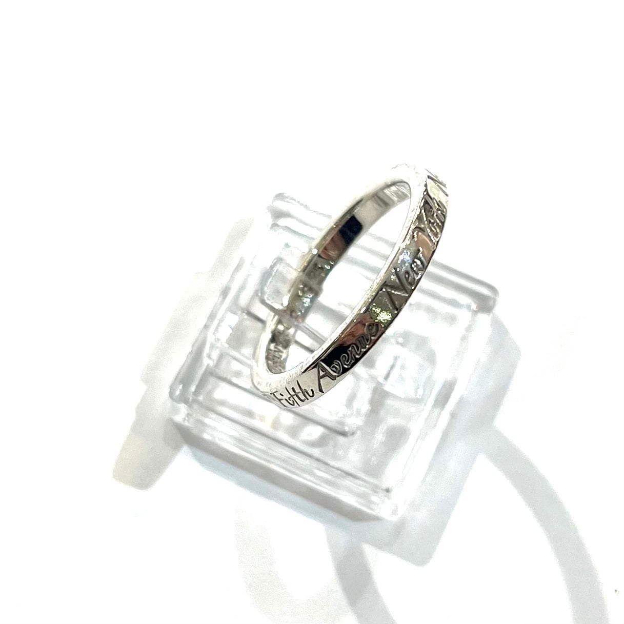 TIFFANY＆CO】【14号】 2382ティファニーaddressナローリング 指輪