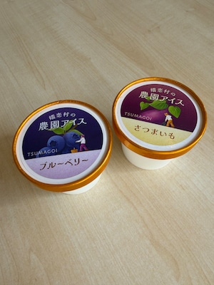 ≪冷凍商品≫嬬恋村の農園アイス(ブルーベリー味/さつまいも味)