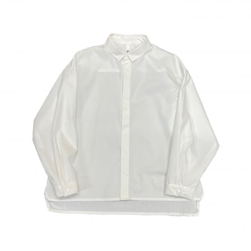 《MOUNTEN. 2024SS》stretch typewriter wide shirt / white / size1(155-165cm程度)