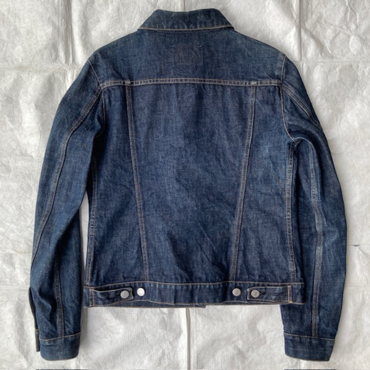 Helmut Lang ヘルムートラング デニムジャケット トラッカー 本人期 98年 インディゴ イタリア製 ヴィンテージ古着 42 画像4
