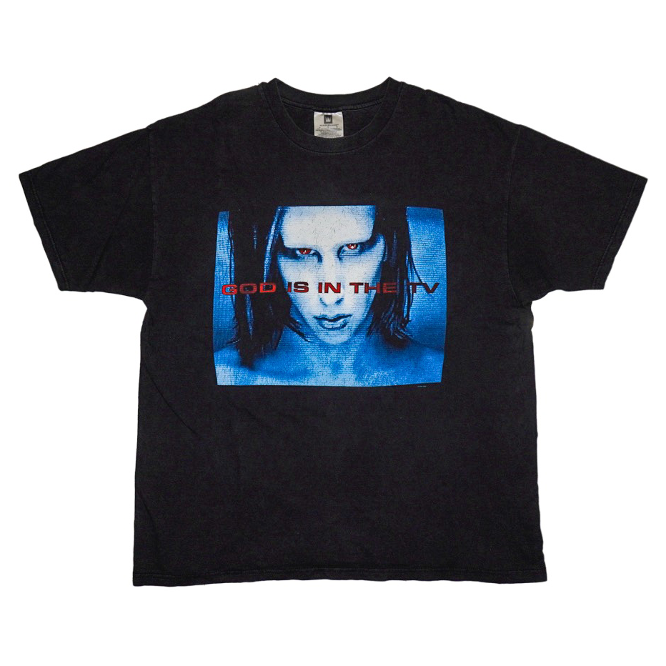 Marilyn Manson God Is In The TV ヴィンテージTシャツ (マリリン