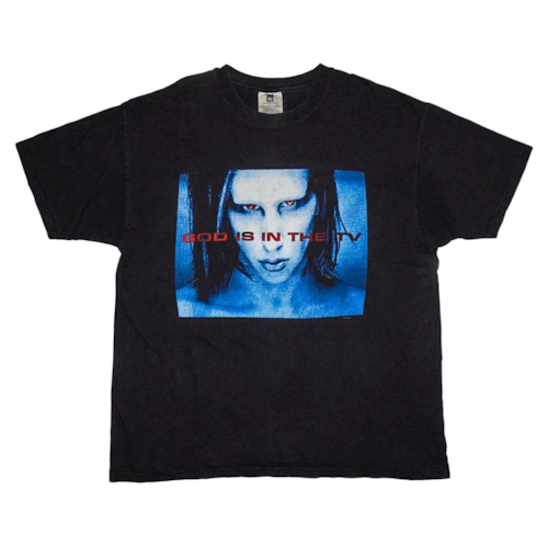 Marilyn Manson God Is In The TV ヴィンテージTシャツ (マリリンマンソン 1998)|送料無料|ヴィンテージTシャツ専門通販