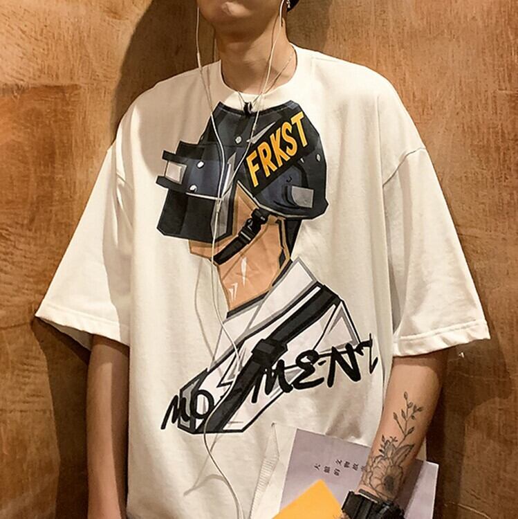 全2色 Tシャツ カットソー プリント カジュアル おしゃれ