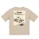 ジャック・ラッセル・テリア　水墨画風バックデザインTシャツ