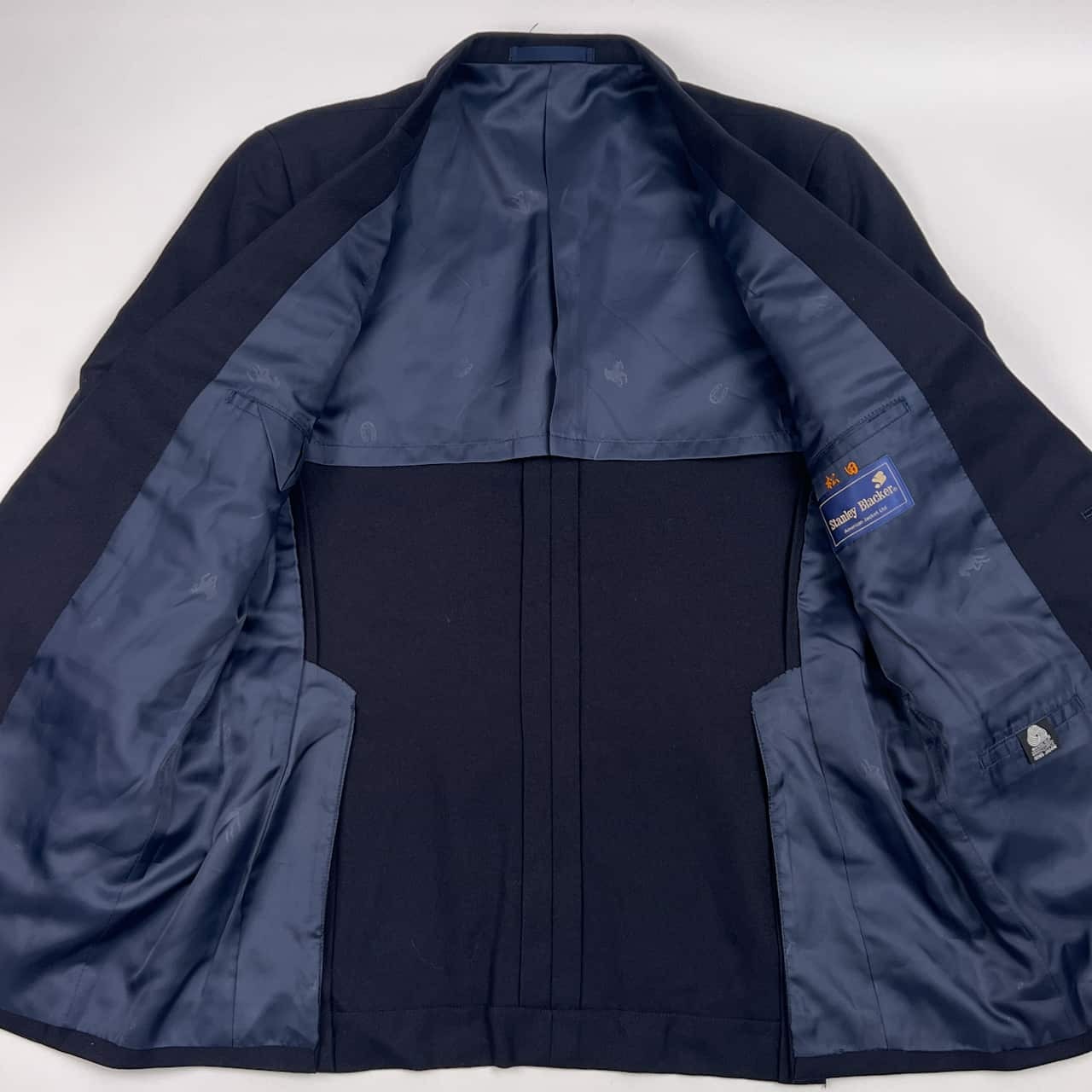 金ボタン Stanley Blacker スタンリーブラッカー背抜き 2B テーラードジャケット 紺ブレ 96AB5/ネイビー メンズ