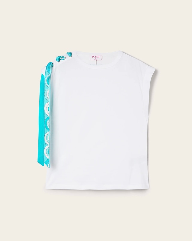 【PUCCI】TOP WITH PRINTED DETAIL