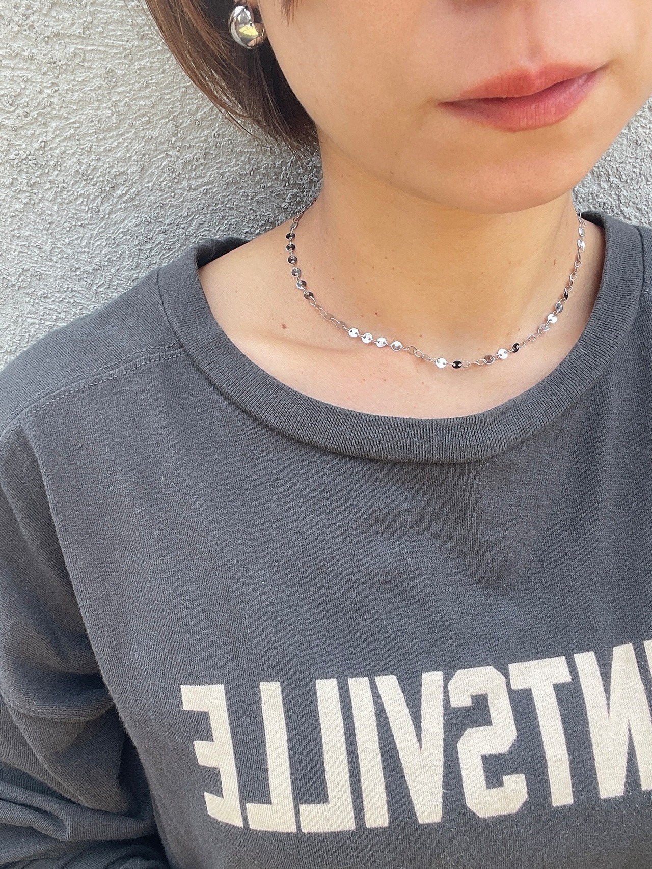round chain choker necklace
