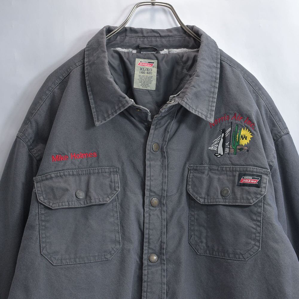 00s~ Dickies ディッキーズ グレーダック パデット シャツジャケット ヴィンテージ ワーク カバーオール 中綿入り ビンテージ USA アメリカ古着 メンズXXL相当